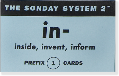 Prefix Card Deck